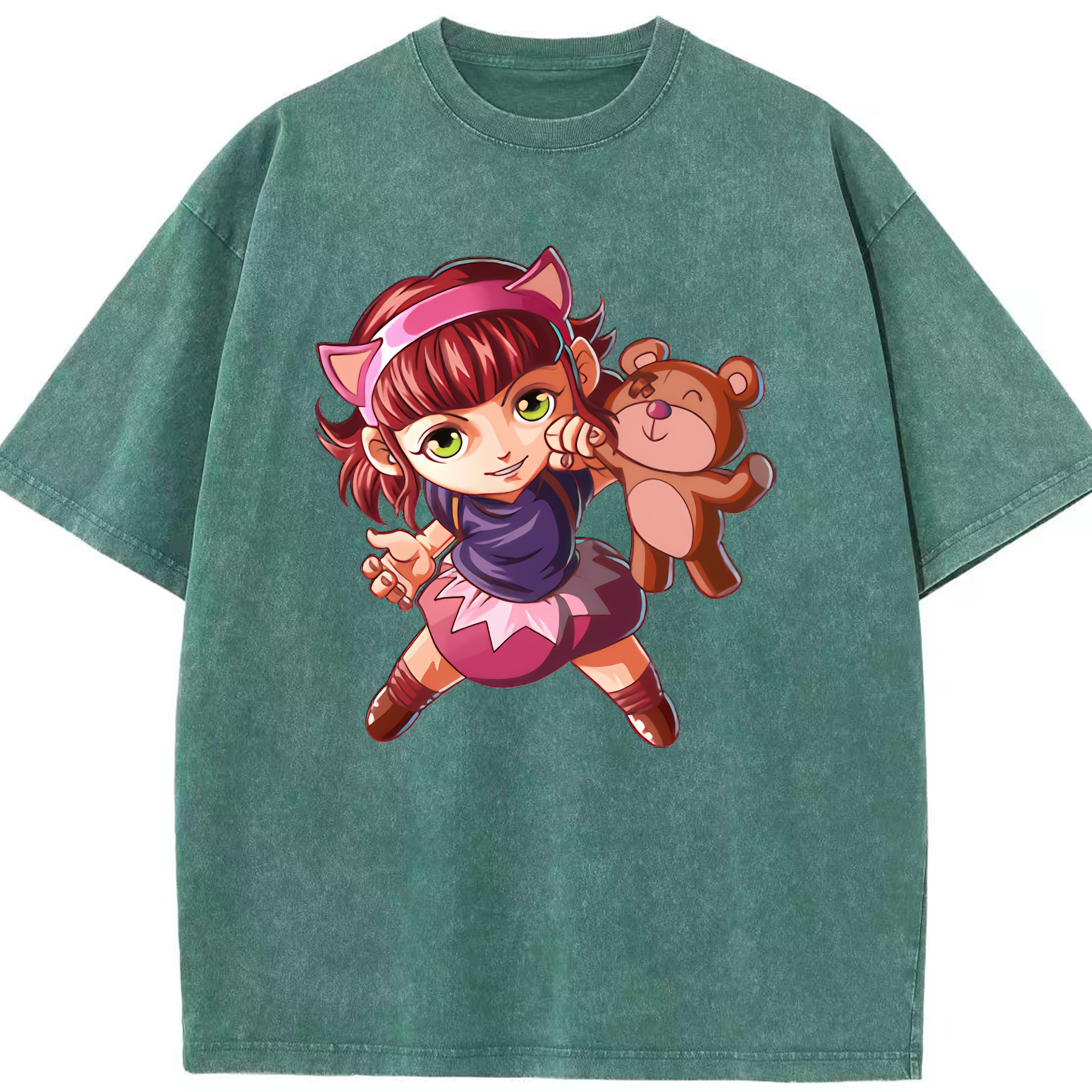 （画像用） リーグ・オブ・レジェンド League of Legends LOL 綿100% ヴィンテージ風 半袖Tシャツ（フロントプリント）